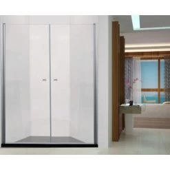 Schwenktür Sanoflex 6 Mm Chrom 85 Cm X 195 Cm -Badezimmerbedarf Geschäft 01036 4633 201037 201038 4