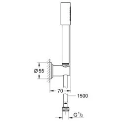 Grohe Wandhalter-Set Sena -Badezimmerbedarf Geschäft 0 grohe sena wandhalterset 1