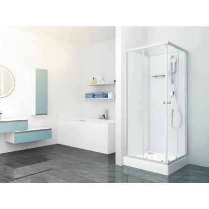 Baliv Komplettdusche DUK-85.110KE 85 Cm X 85 Cm Silber Matt 1 Baliv Komplettdusche DUK-85.110KE 85 Cm X 85 Cm Silber Matt