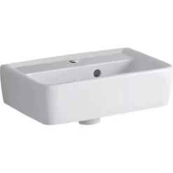 Geberit Handwaschbecken Renova Plan 45 Cm Weiß Mit Hahnloch KeraTect