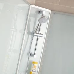 Schulte Komplettduschkabine Korfu II Alu-Natur Hellgrün 89x89x202 Cm -Badezimmerbedarf Geschäft 32020 2053 4060991009983 8 1