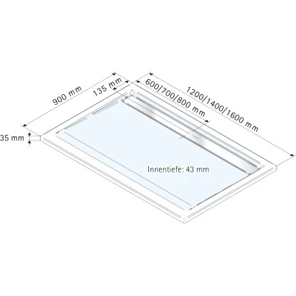 Schulte Duschwanne Mit Rinne Rechteck 90 Cm X 140 Cm 2 Schulte Duschwanne Mit Rinne Rechteck 90 Cm X 140 Cm – Bild 2