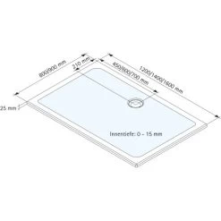 Schulte Duschwanne Rechteck Schulte-plan Alpinweiß 90 Cm X 120 Cm -Badezimmerbedarf Geschäft 32020 2053 4060991011474 5