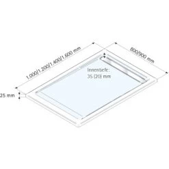 Schulte ExpressPlus Duschwanne Mit Rinne Chromoptik Extraflach 90 X 120 Cm -Badezimmerbedarf Geschäft 32020 2053 4060991037184 5