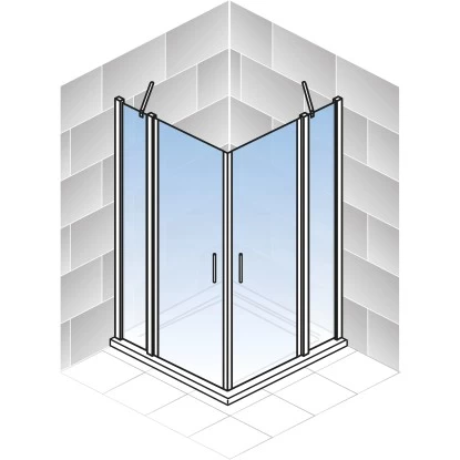 Schulte ExpressPlus Eckeinstieg 4-tlg. AlexaStyle2.0 Alunatur 80x80x192cm 4 Schulte ExpressPlus Eckeinstieg 4-tlg. AlexaStyle2.0 Alunatur 80x80x192cm – Bild 4