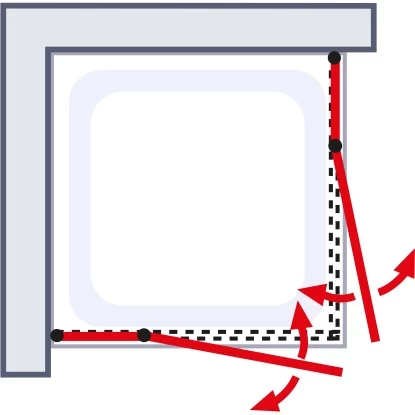 Schulte ExpressPlus Eckeinstieg 4-tlg. AlexaStyle2.0 Alunatur 80x80x192cm 5 Schulte ExpressPlus Eckeinstieg 4-tlg. AlexaStyle2.0 Alunatur 80x80x192cm – Bild 5