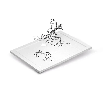 Baliv Duschwanne DW-120.80E Acryl In Steinoptik 120 Cm X 90 Cm Weiß 2 Baliv Duschwanne DW-120.80E Acryl In Steinoptik 120 Cm X 90 Cm Weiß – Bild 2