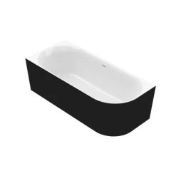 Ottofond Badewanne Mince Corner Rechts 180 Cm X 80 Cm Schwarz Weiß
