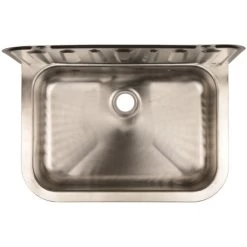 Sanitop-Wingenroth Ausgussbecken Edelstahl 50 Cm Chrom -Badezimmerbedarf Geschäft 4006596042161 2177 5