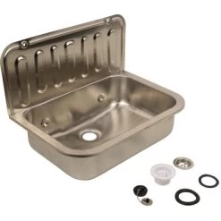 Sanitop-Wingenroth Ausgussbecken Edelstahl 50 Cm Chrom -Badezimmerbedarf Geschäft 4006596042161 2177 7