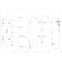 AquaSu Duschsystem Acana Mit 3 Strahlarten Rund Schwarz 5 AquaSu Duschsystem Acana Mit 3 Strahlarten Rund Schwarz -Badezimmerbedarf Geschäft 4006596723428 723428 87