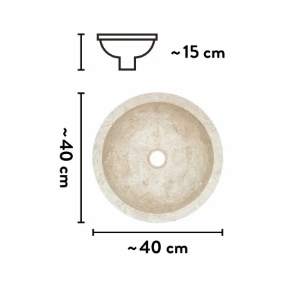 Baliv Aufsatzwaschbecken WBA-7040 Ø 40 Cm 7 Baliv Aufsatzwaschbecken WBA-7040 Ø 40 Cm – Bild 7