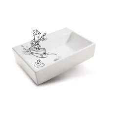 Baliv Aufsatzwaschbecken WBA-7020 Eckig 52 Mm X 36 Cm -Badezimmerbedarf Geschäft 4007874000798 S03 110219