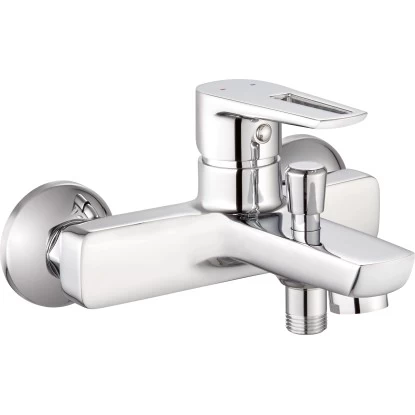 Einhebel-Wannenarmatur Pecosa Verchromt 1 Einhebel-Wannenarmatur Pecosa Verchromt