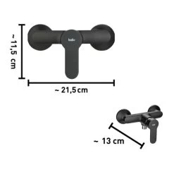 Baliv Duscharmatur DU-5891 Schwarz-Matt -Badezimmerbedarf Geschäft 4007874206718 40