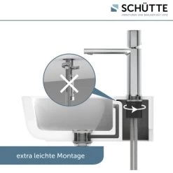 Schütte Waschtischarmatur New York Chrom -Badezimmerbedarf Geschäft 4008431336107 2759 17