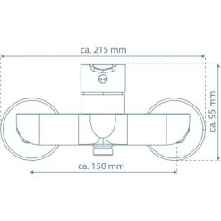 Schütte Duscharmatur Denver Schwarz Matt -Badezimmerbedarf Geschäft 4008431444062 2759 20