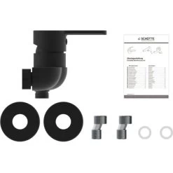 Schütte Duscharmatur Denver Schwarz Matt -Badezimmerbedarf Geschäft 4008431444062 2759 5