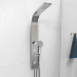 Schütte Duschpaneel Sansibar Edelstahl 8 Schütte Duschpaneel Sansibar Edelstahl -Badezimmerbedarf Geschäft 4008431600857 2759 4