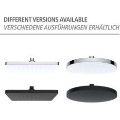 Wenko Kopfbrause ABS Kunststoff 17 X 25 Cm Schwarz -Badezimmerbedarf Geschäft 4008838355442 1068 AI 05