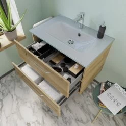 Pelipal Glas-Waschbecken 77 Cm Trentino -Badezimmerbedarf Geschäft 4017026108425 2467 01