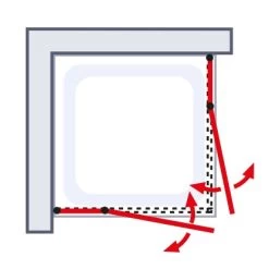 Schulte Eckeinstieg Youngline Chromoptik Depoli Light 192 Cm X 90 Cm X 90 Cm -Badezimmerbedarf Geschäft 4037563122548 6