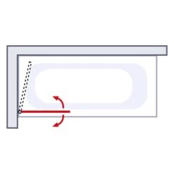 Schulte Komfort Badewannenfaltwand 1-tlg. Mit Handtuchhalter 70 X 140 Cm Weiß -Badezimmerbedarf Geschäft 4060991006098 6