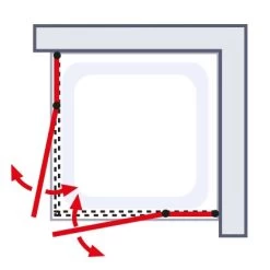 Schulte Sunny Eckeinstieg 4-tlg. Mit Drehtüren 80 X 80 X 180 Cm Weiß 9 Schulte Sunny Eckeinstieg 4-tlg. Mit Drehtüren 80 X 80 X 180 Cm Weiß -Badezimmerbedarf Geschäft 4060991013805 6