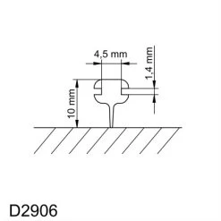 Schulte Kunststoff-Dichtprofil Waagerecht Für Badewannenfaltwände Komfort -Badezimmerbedarf Geschäft 4060991014956 2053 6