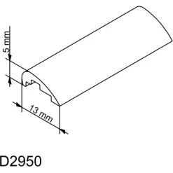 Schulte Wasserleiste Gerade Inkl. Endkappen MasterClass, Garant Und Sunny -Badezimmerbedarf Geschäft 4060991015212 2053 6