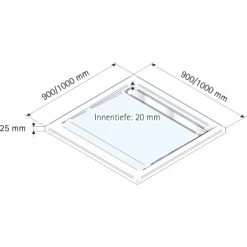 Schulte ExpressPlus Duschwanne Mit Rinne Extraflach 90x90cm -Badezimmerbedarf Geschäft 4060991037115 2053 5