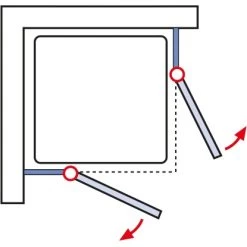 Schulte ExpressPlus Eckeinstieg 4-tlg. MasterClass Chromoptik 79,2-81,2x200cm 11 Schulte ExpressPlus Eckeinstieg 4-tlg. MasterClass Chromoptik 79,2-81,2x200cm -Badezimmerbedarf Geschäft 4060991038358 2053 6