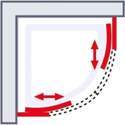 Schulte ExpressPlus Runddusche Sunny Sicherheitsglas Alpinweiß 190x90x90cm -Badezimmerbedarf Geschäft 4060991051098 2053 6