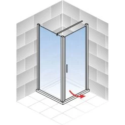 Schulte Alexa Style 2.0 Drehtür Inkl. Seitenwand BlackStyle 80 X 80 X 192cm 16 Schulte Alexa Style 2.0 Drehtür Inkl. Seitenwand BlackStyle 80 X 80 X 192cm -Badezimmerbedarf Geschäft 4060991055867 2053 5