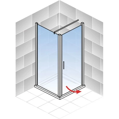 Schulte Alexa Style 2.0 Drehtür Inkl. Seitenwand BlackStyle 80 X 80 X 192cm 8 Schulte Alexa Style 2.0 Drehtür Inkl. Seitenwand BlackStyle 80 X 80 X 192cm – Bild 8