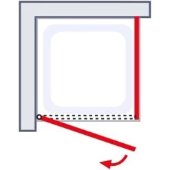 Schulte Alexa Style 2.0 Drehtür Inkl. Seitenwand BlackStyle 80 X 80 X 192cm 17 Schulte Alexa Style 2.0 Drehtür Inkl. Seitenwand BlackStyle 80 X 80 X 192cm -Badezimmerbedarf Geschäft 4060991055867 2053 6