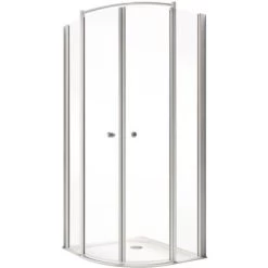 Schulte ExpressPlus Runddusche Garant Mit Duschwanne Alu Natur 200x90x90cm -Badezimmerbedarf Geschäft 4060991055966 2053 2