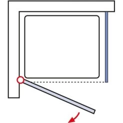 Schulte ExpressPlus Set Duschkabine Mit Drehtür Garant Mit Duschwanne 200x80 -Badezimmerbedarf Geschäft 4060991056222 2053 5