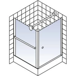 Schulte ExpressPlus Set Duschkabine Mit Drehtür Garant Mit Duschwanne 200x80 -Badezimmerbedarf Geschäft 4060991056222 2053 6