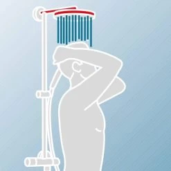 Schulte Duschsystem Rain II Mit Ablage White Style Thermostat 21 Schulte Duschsystem Rain II Mit Ablage White Style Thermostat -Badezimmerbedarf Geschäft 4060991062742 11