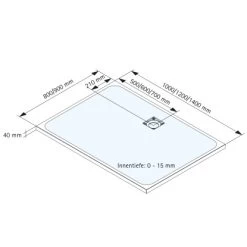 Schulte Duschwanne Mineralguss Mit Steinstruktur 800 X 1000 Mm Sand -Badezimmerbedarf Geschäft 4060991063336 2053 6 5