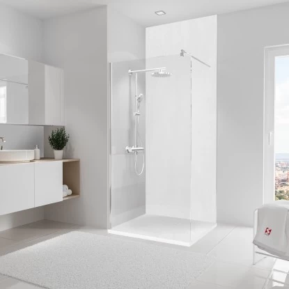 Schulte Duschrückwand DecoDesign Dekor Putzoptik-Weiß 255 Cm X 100 Cm 2 Schulte Duschrückwand DecoDesign Dekor Putzoptik-Weiß 255 Cm X 100 Cm – Bild 2