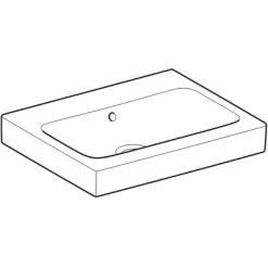 Geberit Waschbecken ICon 60 Cm Überlauf KeraTect -Badezimmerbedarf Geschäft 4123 124063600 Perspective