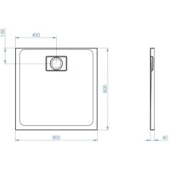 Ottofond Duschwanne Pearl 80 Cm X 80 Cm Weiß -Badezimmerbedarf Geschäft 416352 3209 Pearl800x800 5