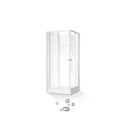 Baliv Komplettdusche DUK-85.110KE 85 Cm X 85 Cm Silber Matt 8 Baliv Komplettdusche DUK-85.110KE 85 Cm X 85 Cm Silber Matt – Bild 8