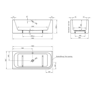 Ottofond Badewannen-Set Spirit 180 Cm Rechts Inkl. Ablaufgarnitur Und Armatur 3 Ottofond Badewannen-Set Spirit 180 Cm Rechts Inkl. Ablaufgarnitur Und Armatur – Bild 3