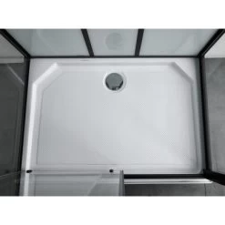 Sanotechnik Komplettduschkabine Sky 3 CL75 Schwarz -Badezimmerbedarf Geschäft 447532 4633 4