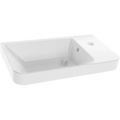 Fackelmann Keramik-Waschbecken 55 Cm Milano Weiß -Badezimmerbedarf Geschäft 480520 3254 5