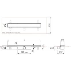 ESS Easy Drain Duschrinne Compact FF Zero 90 Cm Sperrwasserhöhe 30 Mm -Badezimmerbedarf Geschäft 4855136 4855144 4855151 tz