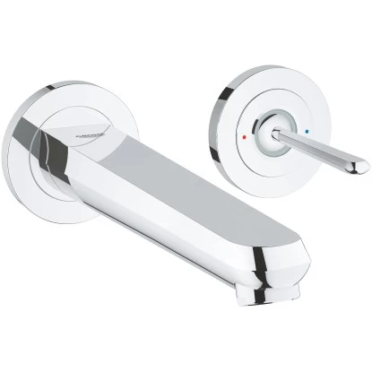 Grohe 2-Loch-Waschtischbatterie Eurodisc Joy Ausladung 22,6 Cm Chrom 1 Grohe 2-Loch-Waschtischbatterie Eurodisc Joy Ausladung 22,6 Cm Chrom
